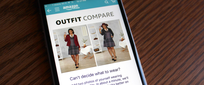 Amazon Now Offers a Virtual Stylist, “Outfit Compare”
